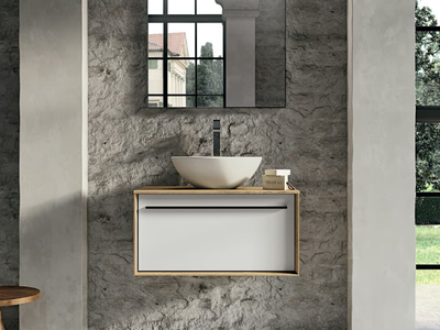SUITE 05 - Wall-mounted wooden vanity unit _ Gruppo Geromin