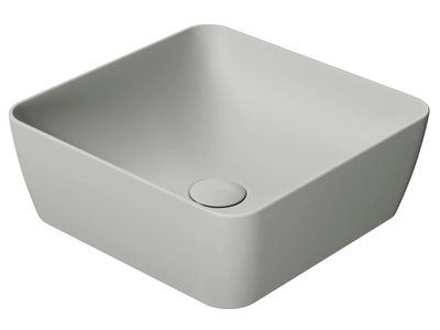 COLOR ELEMENTS 38X38 - Countertop square ceramic washbasin _ GSI ceramica