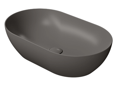 COLOR ELEMENTS 60X37 - Countertop oval ceramic washbasin _ GSI ceramica