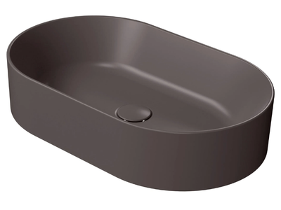 COLOR ELEMENTS 60X37 - Countertop oval ceramic washbasin _ GSI ceramica