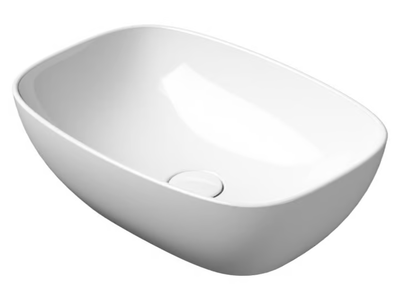 NUBES 50X35 - Countertop rectangular ceramic washbasin _ GSI ceramica