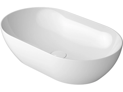 PURA 60X37 - Countertop oval washbasin _ GSI ceramica