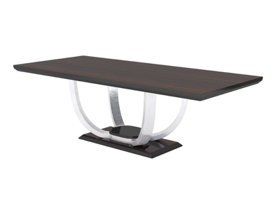 CALVIN - Rectangular wood veneer table _ Guerra Vanni