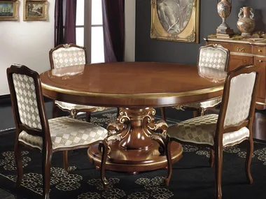 CLASSICO 1248 - Round solid wood table _ Guerra Vanni