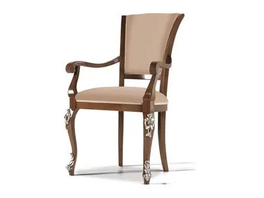 CLASSICO 910P - Solid wood chair with armrests _ Guerra Vanni