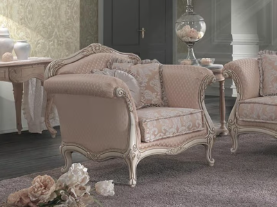 FAIRY - Fabric armchair with armrests _ Guerra Vanni
