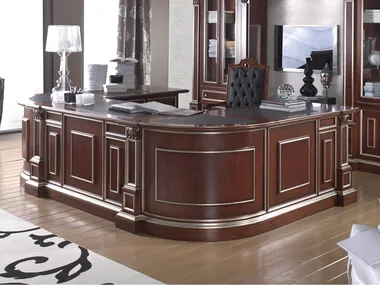 KING - Solid wood executive desk with drawers _ Guerra Vanni