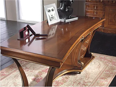 LUXURY - Solid wood executive desk with drawers _ Guerra Vanni