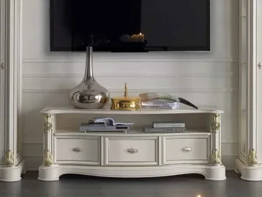 REGINA - Solid wood TV cabinet with drawers _ Guerra Vanni