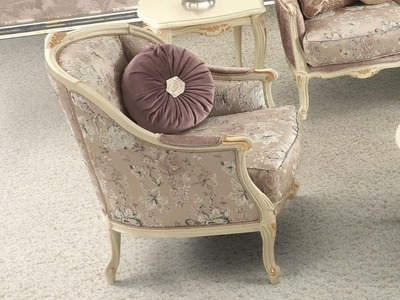 ROSE - Fabric armchair with armrests _ Guerra Vanni