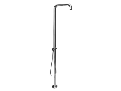NOVO INOX - Stainless steel outdoor shower with hand shower _ GUGLIELMI RUBINETTERIE