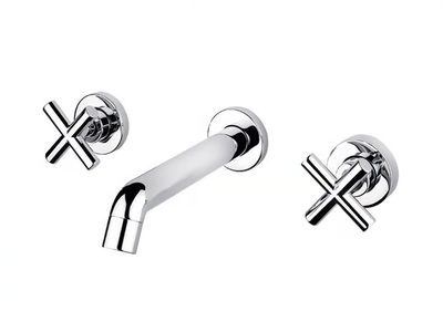 VERA - 3 hole wall-mounted washbasin tap with aerator _ GUGLIELMI RUBINETTERIE