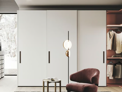 BEBOP-S - Custom wooden wardrobe with sliding doors _ Guzzini & Fontana