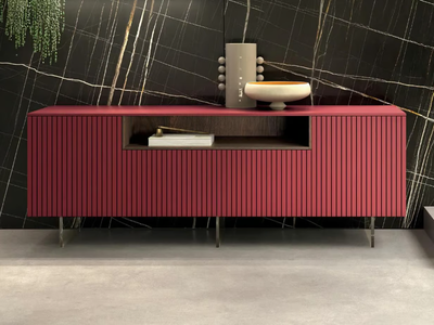 BILLIE - Wooden sideboard with doors _ Guzzini & Fontana