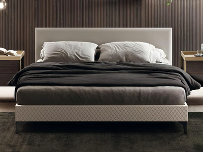 ELLINGTON DIAMOND - Eco-leather double bed _ Guzzini & Fontana
