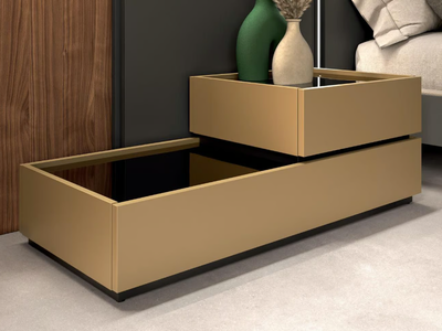 KOKO - bilaminate bedside table with drawers _ Guzzini & Fontana