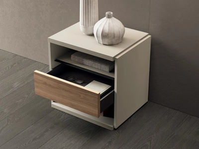 WONDER - Bilaminate bedside table with drawers _ Guzzini & Fontana