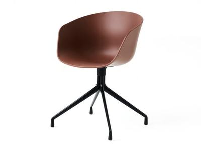 ABOUT A CHAIR AAC 20 - Swivel recycled plastic chair with armrests _ Hay