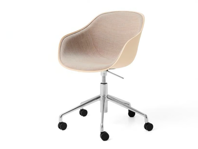 ABOUT A CHAIR AAC 252 - Upholstered chair with castors _ Hay