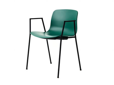 ABOUT A CHAIR AAC18 - Stackable recycled plastic chair with armrests _ Hay