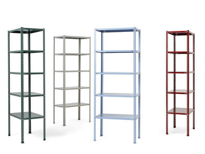 HAY SHELVING UNIT - Open powder coated steel shelving unit _ Hay