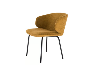 BOLA - Upholstered fabric chair with armrests _ HC28