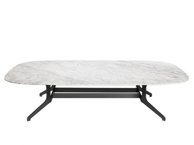 GRANTORINO - Low rectangular metal coffee table _ HC28