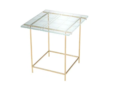 GRASSI - Square glass side table _ HC28