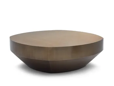 SKY - Low round stainless steel coffee table _ HC28
