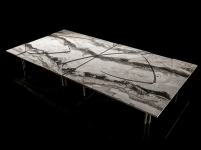 BACKGROUND - Low rectangular stone coffee table _ Henge
