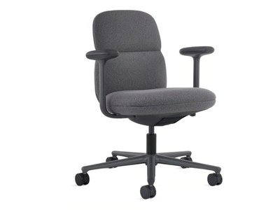 ASARI - Swivel fabric office chair with armrests _ Herman Miller