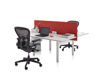 ATLAS OFFICE LANDSCAPE - Height-adjustable sectional office desk _ Herman Miller
