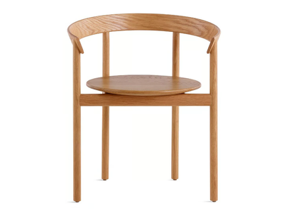COMMA - Solid wood chair with armrests _ Herman Miller