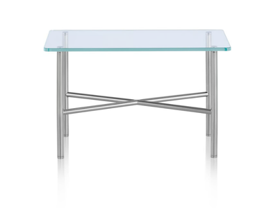 LAYER - Rectangular glass and metal coffee table _ Herman Miller