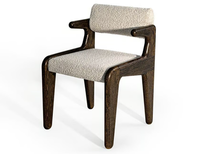 LAILA - Fabric and wood chair with armrests _ HESSENTIA | Cornelio Cappellini