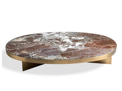LINFA - Low oval marble coffee table _ HESSENTIA | Cornelio Cappellini