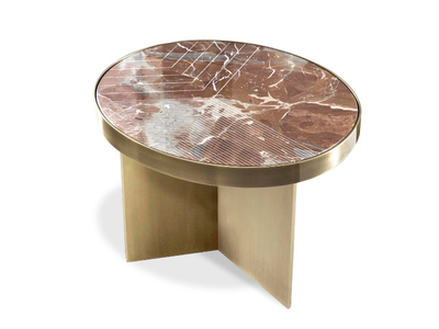 LINFA - Low oval marble coffee table _ HESSENTIA | Cornelio Cappellini