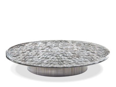 MILLER - Low round glass coffee table _ HESSENTIA | Cornelio Cappellini
