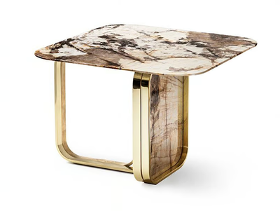 NOVA - Square marble coffee table for living room _ HESSENTIA | Cornelio Cappellini