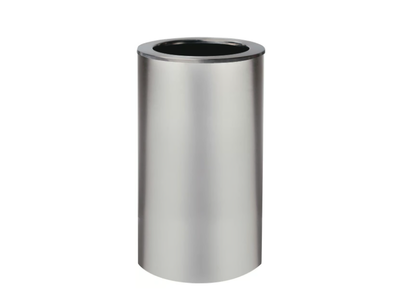 STEEL - High round stainless steel plant pot with automatic watering _ Hobby Flower