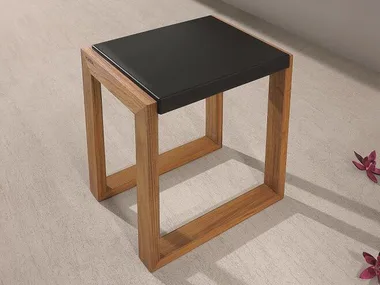 89224 - Wooden bathroom stool _ Hoesch