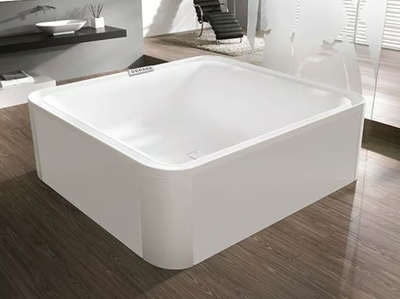 ERGO+ - Square freestanding acrylic bathtub _ Hoesch
