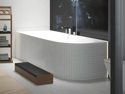 ISENSI - Corner acrylic bathtub _ Hoesch