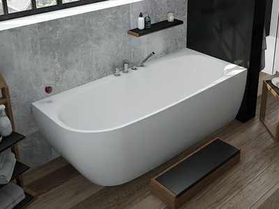 ISENSI - Corner acrylic bathtub _ Hoesch