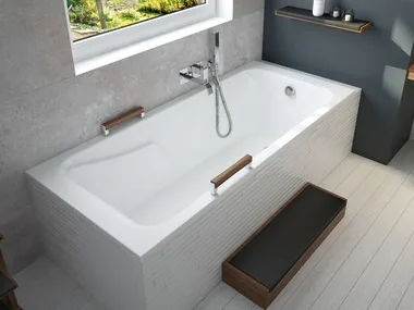 MILA - Rectangular corner acrylic bathtub _ Hoesch