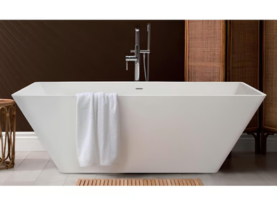 SCULTURA - Rectangular freestanding Solique bathtub _ Hoesch