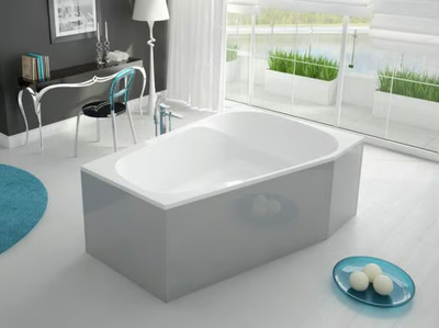 SPECTRA - Asymmetric freestanding acrylic bathtub _ Hoesch