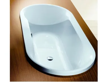 SPECTRA - Built-in oval acrylic bathtub _ Hoesch