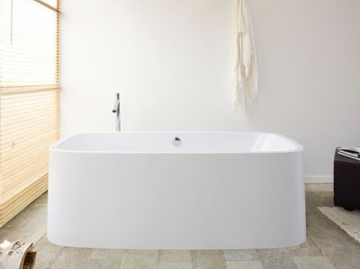 UNO - Freestanding acrylic bathtub with chromotherapy _ Hoesch