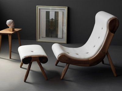 EYE - Upholstered fabric armchair _ HOOKL und STOOL